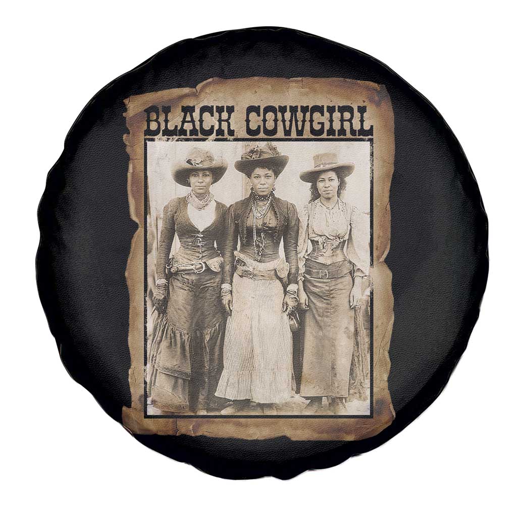 Black Cowgirl Pride Spare Tire Cover Western Black History Month Gift - Wonder Print Shop
