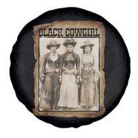 Black Cowgirl Pride Spare Tire Cover Western Black History Month Gift - Wonder Print Shop