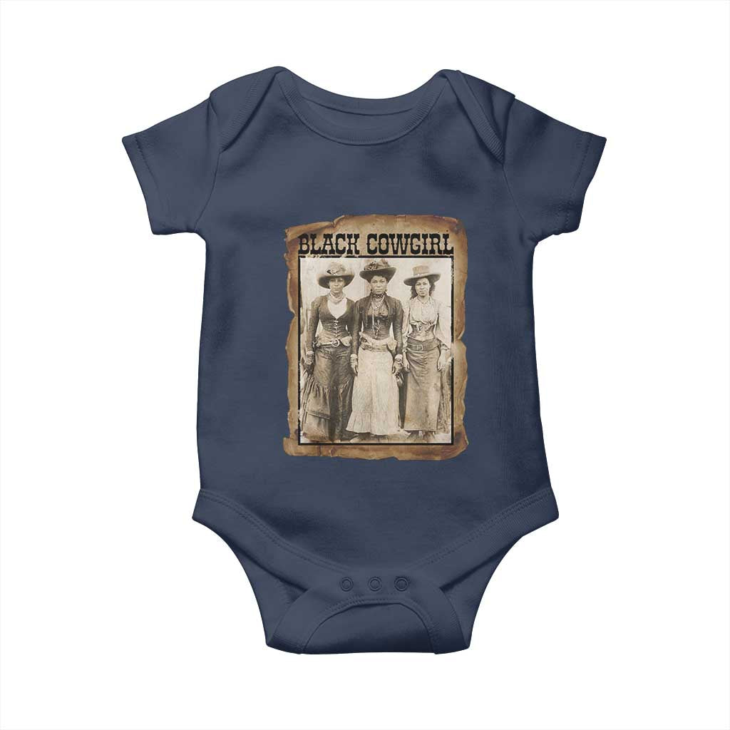 Black Cowgirl Pride Baby Onesie Western Black History Month Gift - Wonder Print Shop