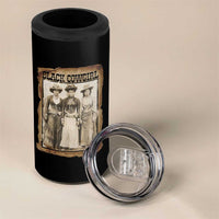 Black Cowgirl Pride 4 in 1 Can Cooler Tumbler Western Black History Month Gift - Wonder Print Shop
