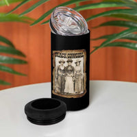 Black Cowgirl Pride 4 in 1 Can Cooler Tumbler Western Black History Month Gift - Wonder Print Shop