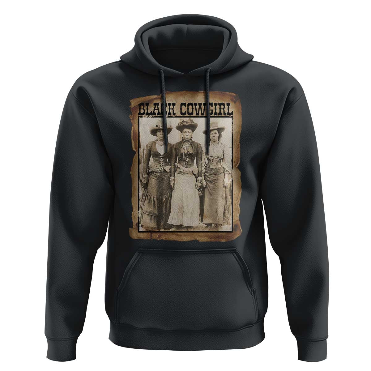 Black Cowgirl Pride Hoodie Western Black History Month Gift - Wonder Print Shop