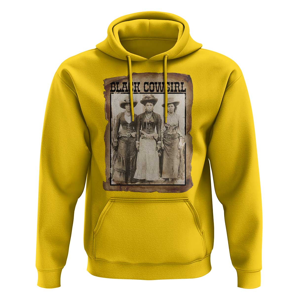 Black Cowgirl Pride Hoodie Western Black History Month Gift - Wonder Print Shop