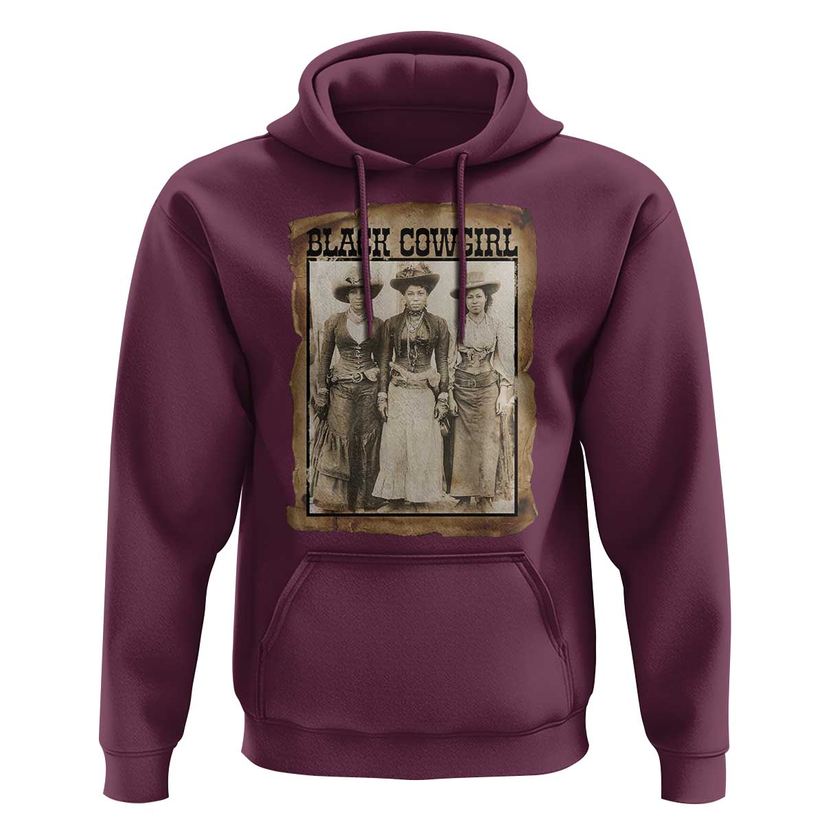 Black Cowgirl Pride Hoodie Western Black History Month Gift - Wonder Print Shop