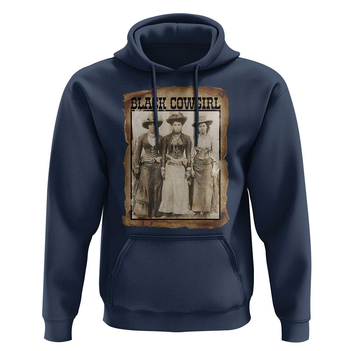 Black Cowgirl Pride Hoodie Western Black History Month Gift - Wonder Print Shop