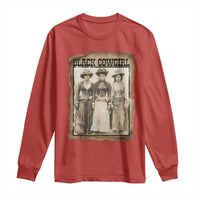Black Cowgirl Pride Long Sleeve Shirt Western Black History Month Gift - Wonder Print Shop