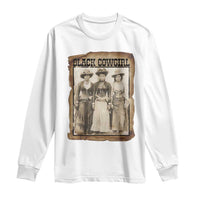 Black Cowgirl Pride Long Sleeve Shirt Western Black History Month Gift - Wonder Print Shop