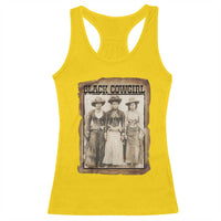 Black Cowgirl Pride Racerback Tank Top Western Black History Month Gift - Wonder Print Shop