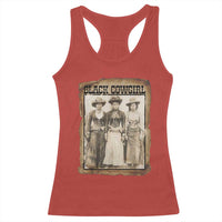 Black Cowgirl Pride Racerback Tank Top Western Black History Month Gift - Wonder Print Shop
