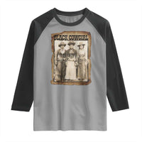 Black Cowgirl Pride Raglan Shirt Western Black History Month Gift - Wonder Print Shop