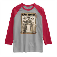 Black Cowgirl Pride Raglan Shirt Western Black History Month Gift - Wonder Print Shop