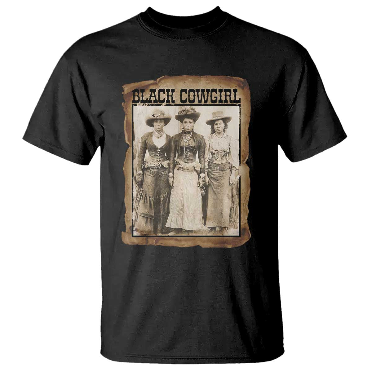 Black Cowgirl Pride T Shirt Western Black History Month Gift - Wonder Print Shop