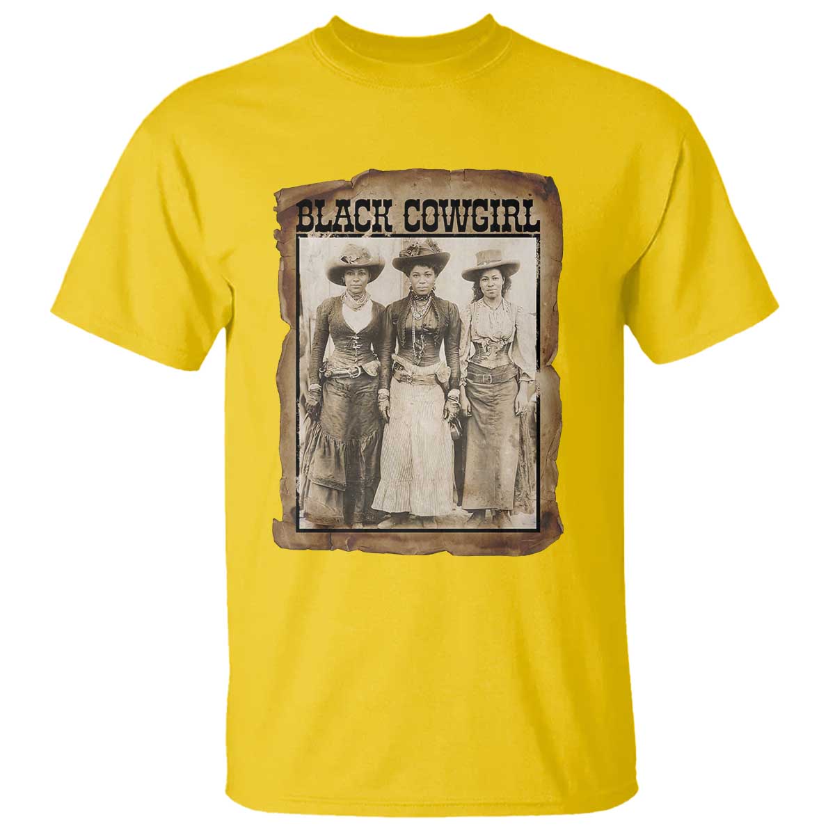 Black Cowgirl Pride T Shirt Western Black History Month Gift - Wonder Print Shop