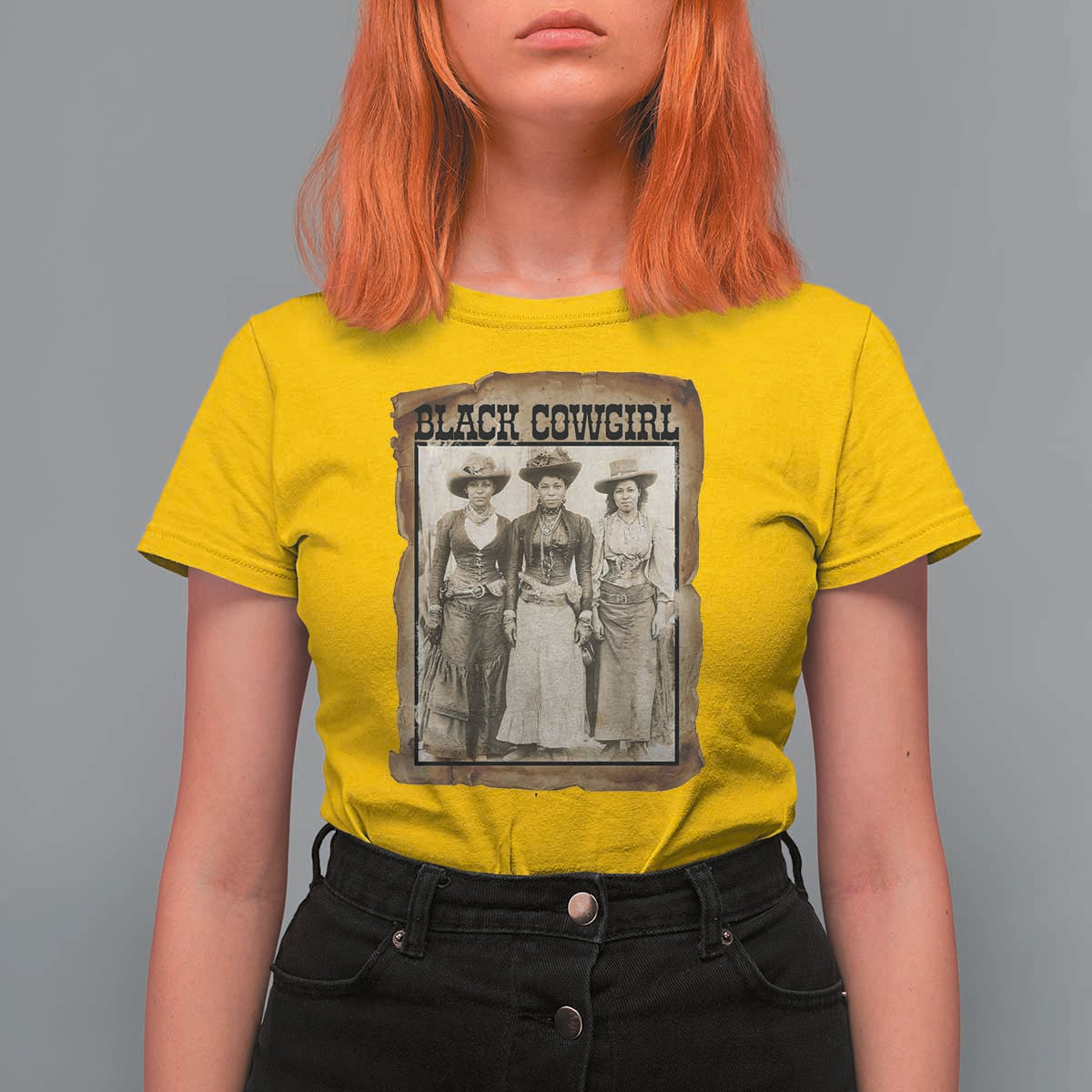 Black Cowgirl Pride T Shirt For Women Western Black History Month Gift - Wonder Print Shop