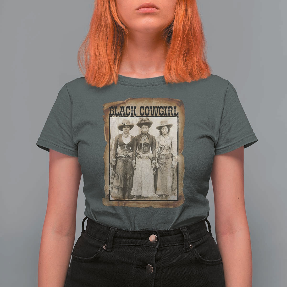 Black Cowgirl Pride T Shirt For Women Western Black History Month Gift - Wonder Print Shop