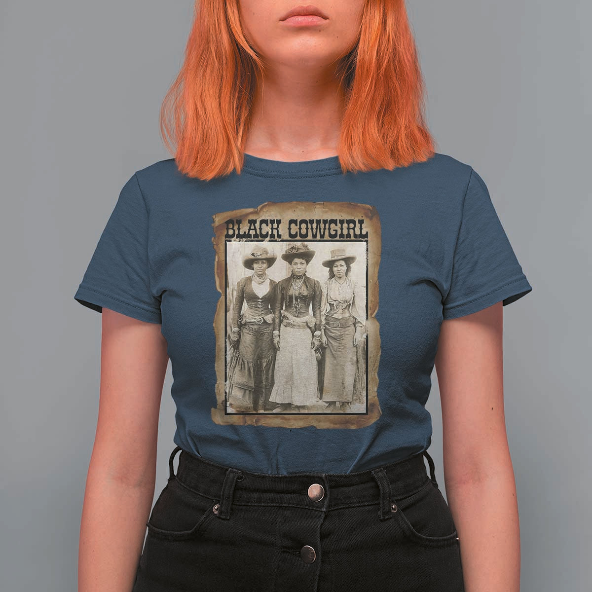 Black Cowgirl Pride T Shirt For Women Western Black History Month Gift - Wonder Print Shop