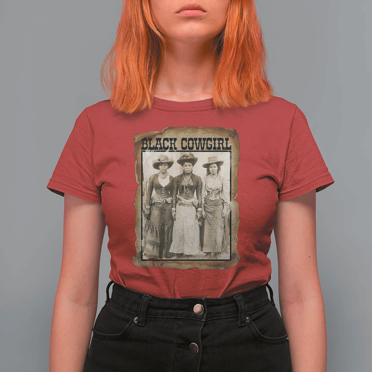 Black Cowgirl Pride T Shirt For Women Western Black History Month Gift - Wonder Print Shop