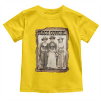 Black Cowgirl Pride Toddler T Shirt Western Black History Month Gift - Wonder Print Shop