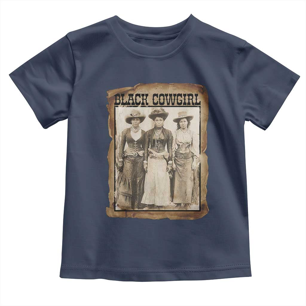 Black Cowgirl Pride Toddler T Shirt Western Black History Month Gift - Wonder Print Shop