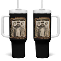 Black Cowgirl Pride Tumbler With Handle Western Black History Month Gift - Wonder Print Shop