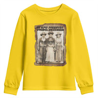 Black Cowgirl Pride Youth Sweatshirt Western Black History Month Gift - Wonder Print Shop