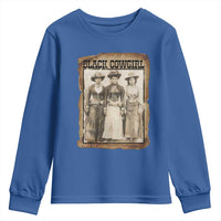 Black Cowgirl Pride Youth Sweatshirt Western Black History Month Gift - Wonder Print Shop