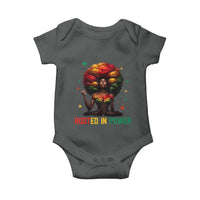 Melanin Queen Rooted In Power Baby Onesie African American Afro Tree Of Life - Wonder Print Shop