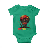 Melanin Queen Rooted In Power Baby Onesie African American Afro Tree Of Life - Wonder Print Shop