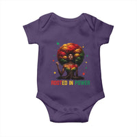 Melanin Queen Rooted In Power Baby Onesie African American Afro Tree Of Life - Wonder Print Shop