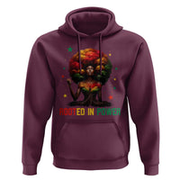 Melanin Queen Rooted In Power Hoodie African American Afro Tree Of Life - Wonder Print Shop