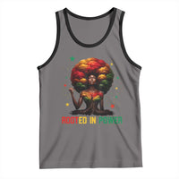 Melanin Queen Rooted In Power Tank Top African American Afro Tree Of Life - Wonder Print Shop