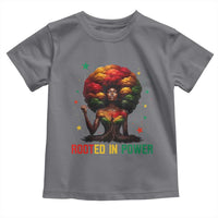 Melanin Queen Rooted In Power Toddler T Shirt African American Afro Tree Of Life - Wonder Print Shop