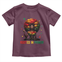 Melanin Queen Rooted In Power Toddler T Shirt African American Afro Tree Of Life - Wonder Print Shop