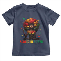 Melanin Queen Rooted In Power Toddler T Shirt African American Afro Tree Of Life - Wonder Print Shop