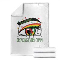 Breaking Every Chain Throw Blanket Black History Month Freedom Gift - Wonder Print Shop