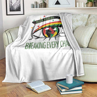 Breaking Every Chain Throw Blanket Black History Month Freedom Gift - Wonder Print Shop