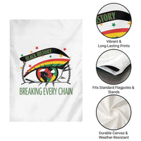 Breaking Every Chain Garden Flag Black History Month Freedom Gift - Wonder Print Shop
