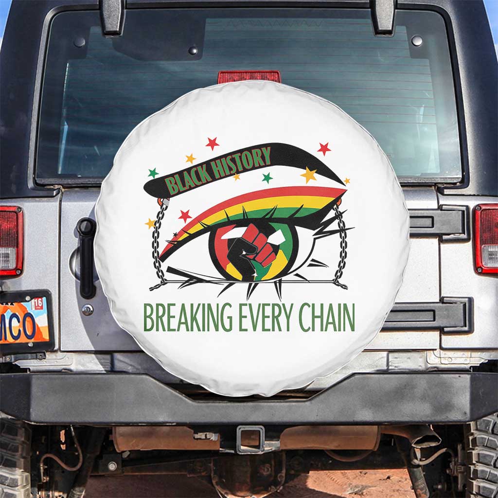 Breaking Every Chain Spare Tire Cover Black History Month Freedom Gift - Wonder Print Shop