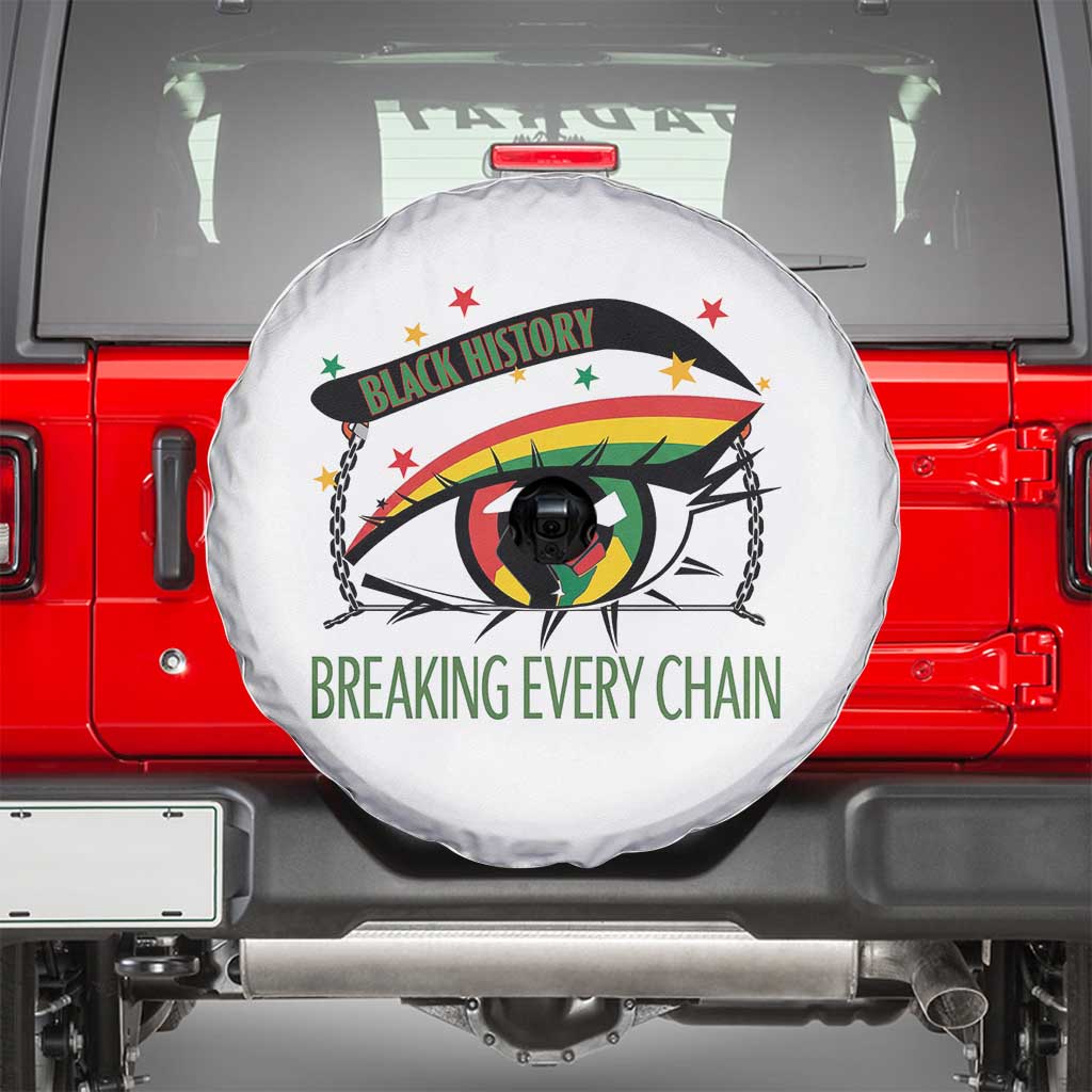 Breaking Every Chain Spare Tire Cover Black History Month Freedom Gift - Wonder Print Shop