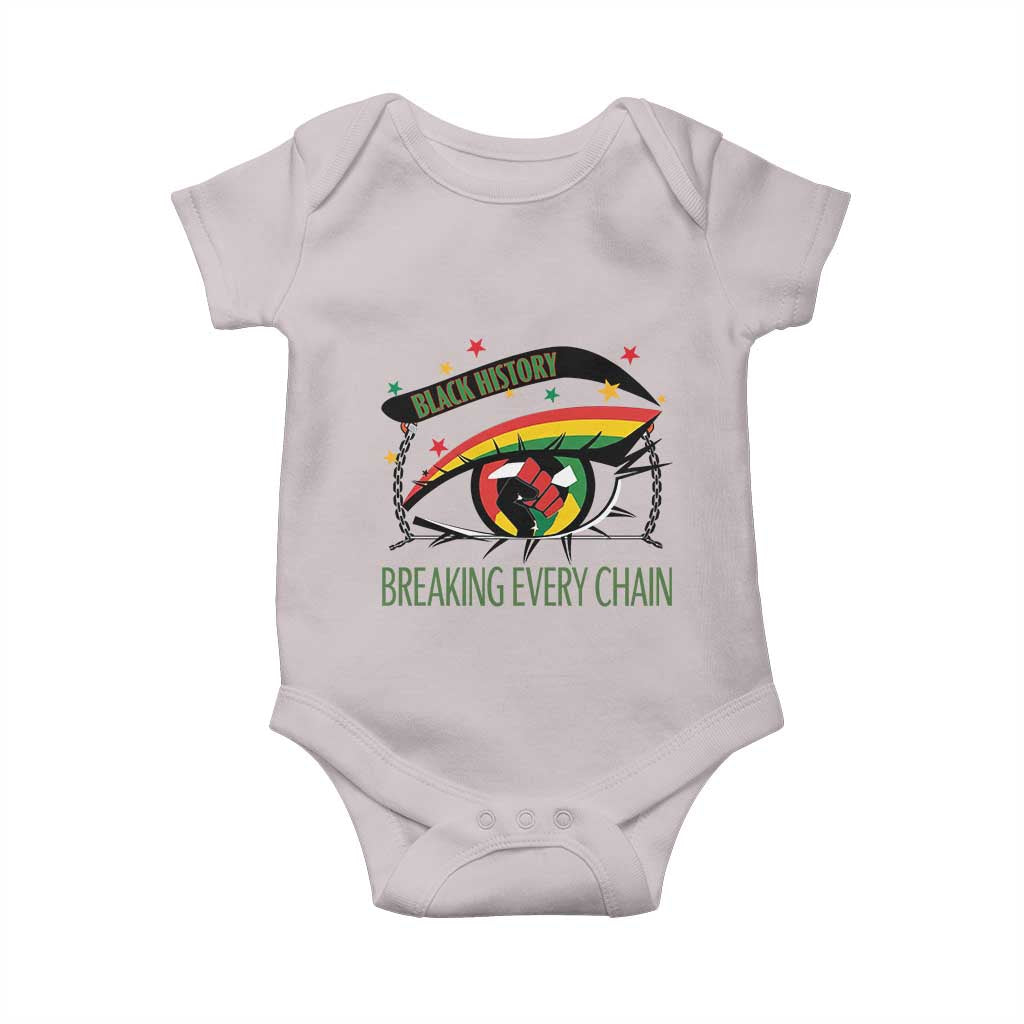 Breaking Every Chain Baby Onesie Black History Month Freedom Gift - Wonder Print Shop