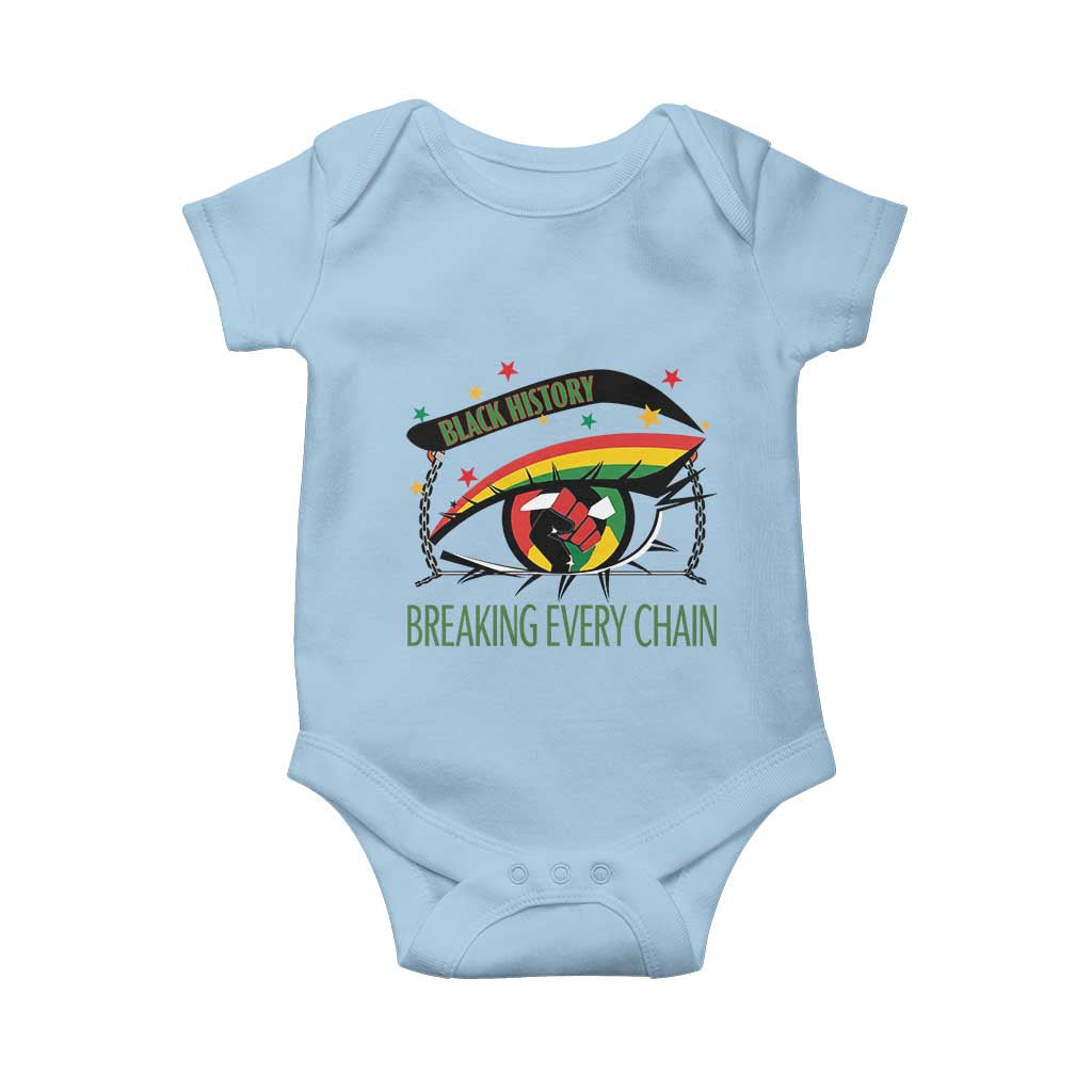 Breaking Every Chain Baby Onesie Black History Month Freedom Gift - Wonder Print Shop