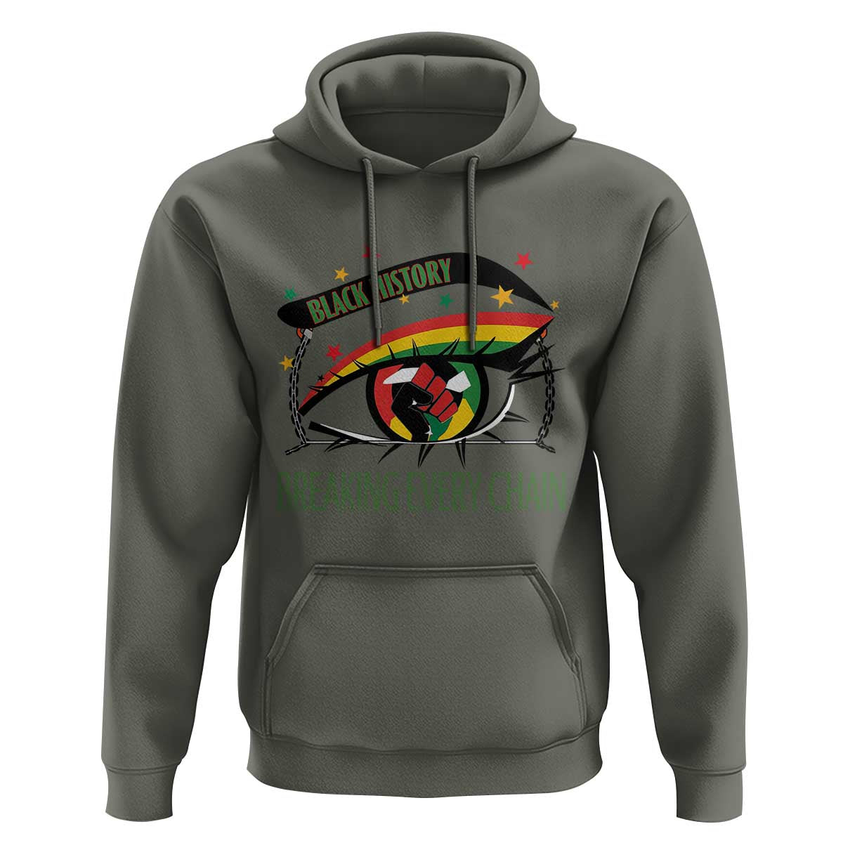 Breaking Every Chain Hoodie Black History Month Freedom Gift - Wonder Print Shop