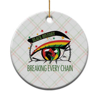 Breaking Every Chain Ceramic Ornament Black History Month Freedom Gift - Wonder Print Shop