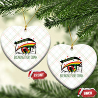 Breaking Every Chain Ceramic Ornament Black History Month Freedom Gift - Wonder Print Shop