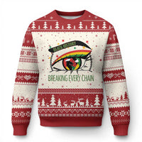 Breaking Every Chain Ugly Christmas Sweater Black History Month Freedom Gift - Wonder Print Shop