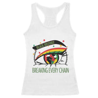 Breaking Every Chain Racerback Tank Top Black History Month Freedom Gift - Wonder Print Shop