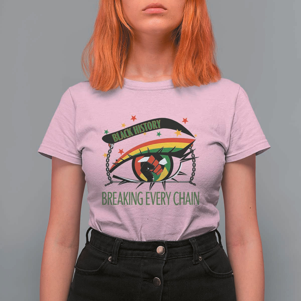 Breaking Every Chain T Shirt For Women Black History Month Freedom Gift - Wonder Print Shop