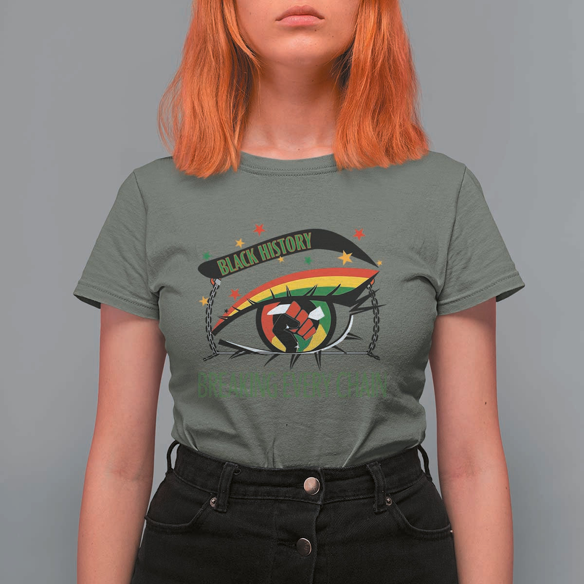 Breaking Every Chain T Shirt For Women Black History Month Freedom Gift - Wonder Print Shop