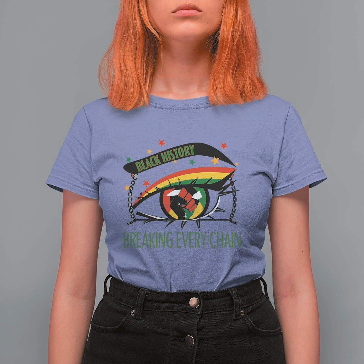 Breaking Every Chain T Shirt For Women Black History Month Freedom Gift - Wonder Print Shop