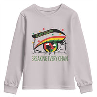 Breaking Every Chain Youth Sweatshirt Black History Month Freedom Gift - Wonder Print Shop